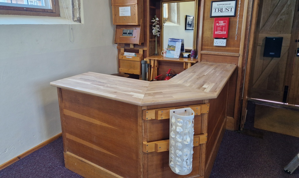 New oak counter top